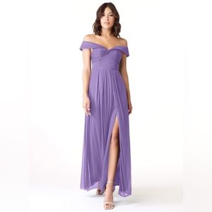 Azazie Almenda Bridesmaid Dress - Tahiti - Size 8